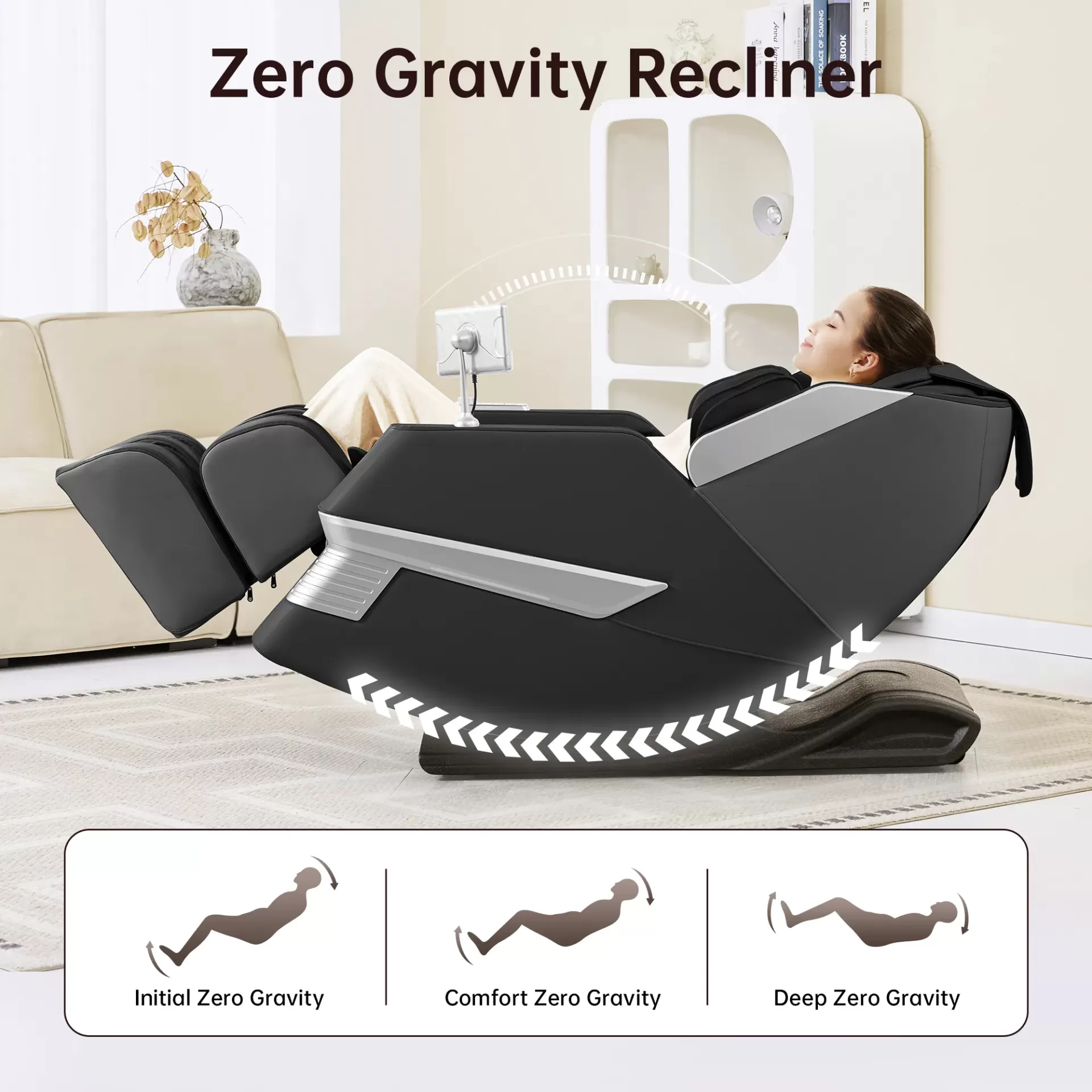 Supplier 3D Latest Model Full Body Airbag Heating Mode Massage Chair thumbnail 4